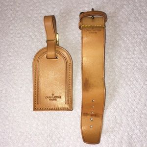 Louis Vuitton Luggage Tag and Poignet.